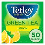 Tetley Green Tea Lemon 50 Tea Bags Imported